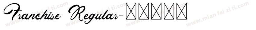 Franchise Regular字体转换